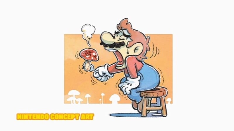 File:TSMBM Mario Eating Mushroom Concept Art.jpeg