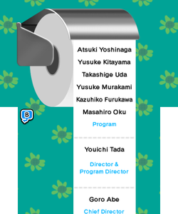 The WarioWare Gold staff credits