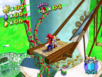 Mario going up on a Windmill in Down with Petey Piranha!