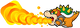 Bowser in Super Paper Mario, breathing fire.