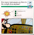 "How many instruments are there in the cockpit of an airplane?"