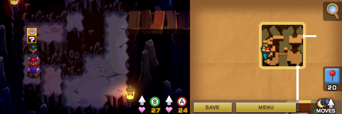 Sixth block in Hoohoo Mountain of Mario & Luigi: Superstar Saga + Bowser's Minions.