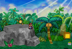 Lavalava Island in Paper Mario