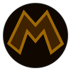 The emblem of Gold Mario from Mario Kart 8 Deluxe