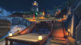 View of the pier on Piranha Plant Cove