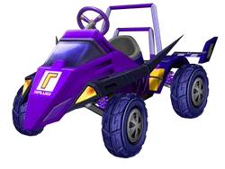 The Waluigi Racer from Mario Kart: Double Dash!!