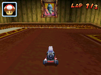 The cameo Chauncey makes in Mario Kart DS.