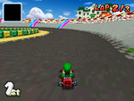 Luigi racing in Grand Prix
