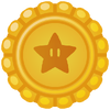 A sticker from Mario Kart World