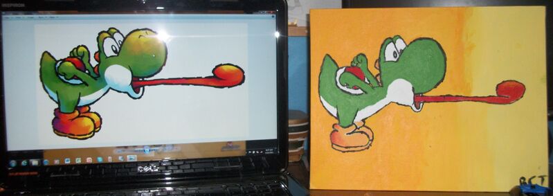 File:MM64's Yoshi Painting.jpg