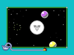 The microgame Moon Balloon from WarioWare: D.I.Y. Showcase