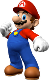Artwork of Mario in Mario Party 7 (Reused for Mario Kart Arcade GP)