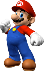 Artwork of Mario in Mario Party 7 (Reused for Mario Kart Arcade GP)