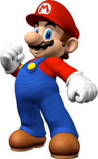 Artwork of Mario in Mario Party 7 (Reused for Mario Kart Arcade GP)