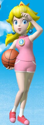 Artwork of Princess Peach in NBA Street V3