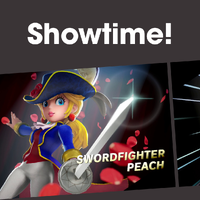 Cover image for the Showtime! playlist for Princess Peach: Showtime! on Nintendo Music.