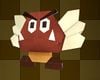 An origami Paragoomba from Paper Mario: The Origami King.
