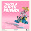 Valentine's Day E-card featuring Mario Kart 8 Deluxe artwork of Peach