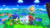 Mario fights Sonic