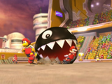 A Chain Chomp appears on the field