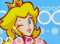 Princess Peach in the Japanese commercial for Super Princess Peach.