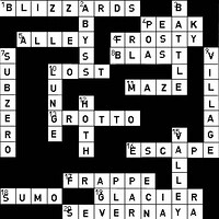 The answer key for the Cold Crossword Challenge, an activity from the official Nintendo Nsider subdomain.