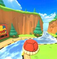 A view of Wii Koopa Cape in Mario Kart Tour