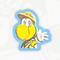 A sticker in Mario Kart World