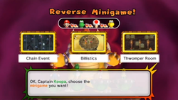 Reverse Minigame Bowser event.