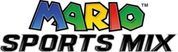 Early Mario Sports Mix logo used at E3 2010