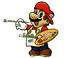 Artwork of Mario from Mario Paint