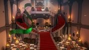 The empty dining hall of Bowser's Castle