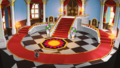 Paper Mario: The Origami King concept art No. 2: Peach's Castle Main Hall