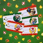 Thumbnail of a set of printable Mario-themed gift tags