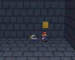 Eighth ? Block in Palace of Shadow of Paper Mario: The Thousand-Year Door.