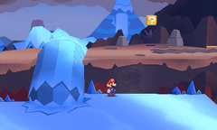 Second paperization spot in Rugged Road of Paper Mario: Sticker Star.