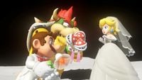 Bowser and Mario fail to impress Princess Peach
