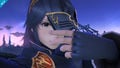 Lucina taking off her mask as one of her taunts