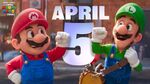 The image used during the announcement that The Super Mario Bros. Movie will show in theaters at an earlier date in several regions