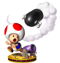 Artwork of Toad from Mario Party 5.