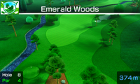 Hole 8 of Emerald Woods from Mario Sports Superstars