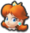 Princess Daisy's head icon in Mario Kart 8 Deluxe.