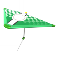 Green Checkered Glider from Mario Kart Tour