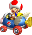 Toad driving his Cheep Charger