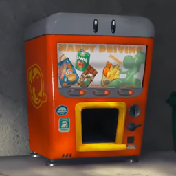 A vending machine seen in Mario Kart World