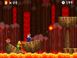 Thumbnail for "Volcano Theme" from New Super Mario Bros. used for Nintendo Music