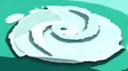 A small whirlpool in the Eddy River rapids of Paper Mario: The Origami King