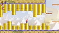 Mario in the level Pipe Park in Super Mario Bros. Wonder.