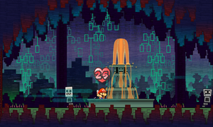 Healing in the Underwhere fountain from Super Paper Mario