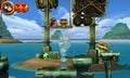 A treasure chest in Donkey Kong Country Returns 3D